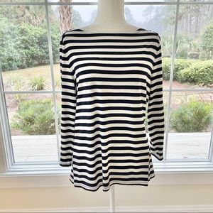 💕SOLD 💕 Talbots 3/4 Sleeve Striped Top Large